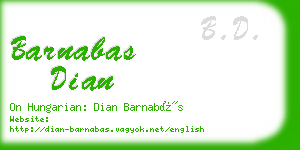 barnabas dian business card